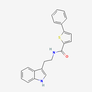 molecular formula C21H18N2OS B11166040 N-[2-(1H-indol-3-yl)ethyl]-5-phenyl-2-thiophenecarboxamide 