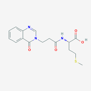 molecular formula C16H19N3O4S B11166226 N-[3-(4-oxoquinazolin-3(4H)-yl)propanoyl]-L-methionine 