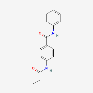 molecular formula C16H16N2O2 B11166504 N-phenyl-4-(propanoylamino)benzamide 