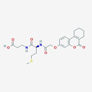 molecular formula C23H28N2O7S B11166715 N-{[(6-oxo-7,8,9,10-tetrahydro-6H-benzo[c]chromen-3-yl)oxy]acetyl}-L-methionyl-beta-alanine 