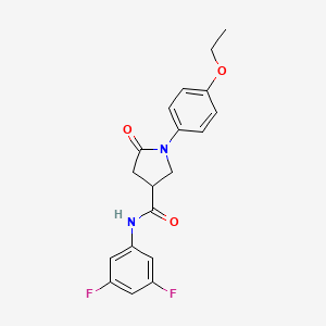 molecular formula C19H18F2N2O3 B11167207 N-(3,5-difluorophenyl)-1-(4-ethoxyphenyl)-5-oxopyrrolidine-3-carboxamide 