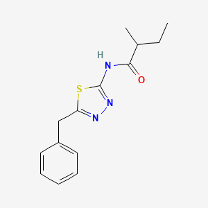 molecular formula C14H17N3OS B11167615 N-(5-benzyl-1,3,4-thiadiazol-2-yl)-2-methylbutanamide 