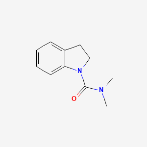 molecular formula C11H14N2O B11167807 1H-Indole-1-carboxamide, 2,3-dihydro-N,N-dimethyl- CAS No. 61589-18-2