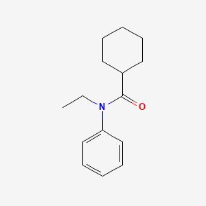 molecular formula C15H21NO B11168026 N-ethyl-N-phenylcyclohexanecarboxamide 