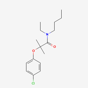 molecular formula C16H24ClNO2 B11168131 N-butyl-2-(4-chlorophenoxy)-N-ethyl-2-methylpropanamide 