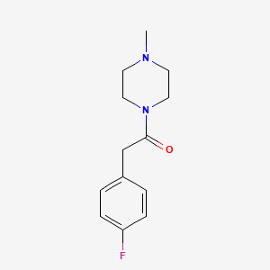 molecular formula C13H17FN2O B11168228 2-(4-Fluorophenyl)-1-(4-methylpiperazin-1-yl)ethanone CAS No. 521300-20-9