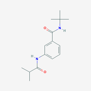 molecular formula C15H22N2O2 B11168361 N-tert-butyl-3-[(2-methylpropanoyl)amino]benzamide 