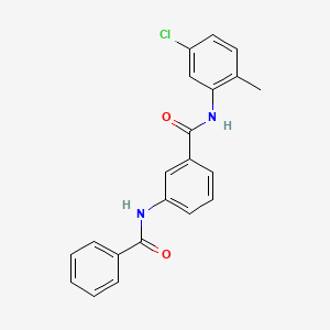 molecular formula C21H17ClN2O2 B11168727 3-benzamido-N-(5-chloro-2-methylphenyl)benzamide 