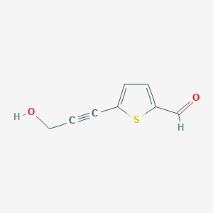 5-(3-Hydroxyprop-1-yn-1-yl)thiophene-2-carbaldehyde