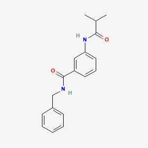 molecular formula C18H20N2O2 B11168925 N-benzyl-3-[(2-methylpropanoyl)amino]benzamide 