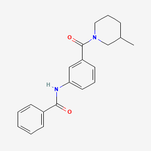 molecular formula C20H22N2O2 B11168929 N-[3-(3-methylpiperidine-1-carbonyl)phenyl]benzamide 