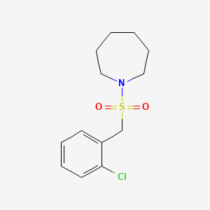 molecular formula C13H18ClNO2S B11169056 1-[(2-Chlorobenzyl)sulfonyl]azepane 