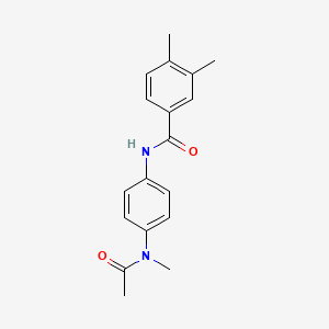 molecular formula C18H20N2O2 B11169087 3,4-Dimethyl-N-[4-(N-methylacetamido)phenyl]benzamide 