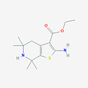 Ethyl 2-amino-5,5,7,7-tetramethyl-4,5,6,7-tetrahydrothieno[2,3-c]pyridine-3-carboxylate