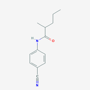 molecular formula C13H16N2O B11169513 N-(4-cyanophenyl)-2-methylpentanamide 
