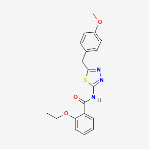 molecular formula C19H19N3O3S B11169590 2-ethoxy-N-[5-(4-methoxybenzyl)-1,3,4-thiadiazol-2-yl]benzamide 