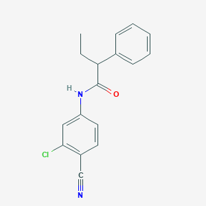 molecular formula C17H15ClN2O B11169640 N-(3-chloro-4-cyanophenyl)-2-phenylbutanamide 