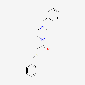molecular formula C20H24N2OS B11169677 1-(4-Benzylpiperazin-1-yl)-2-(benzylsulfanyl)ethanone 