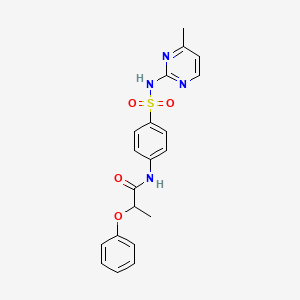 molecular formula C20H20N4O4S B11169769 N-{4-[(4-methylpyrimidin-2-yl)sulfamoyl]phenyl}-2-phenoxypropanamide 