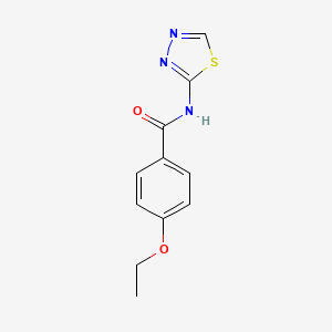 molecular formula C11H11N3O2S B11169878 4-ethoxy-N-(1,3,4-thiadiazol-2-yl)benzamide CAS No. 349618-91-3