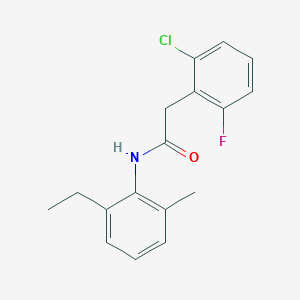 molecular formula C17H17ClFNO B11169981 2-(2-chloro-6-fluorophenyl)-N-(2-ethyl-6-methylphenyl)acetamide 
