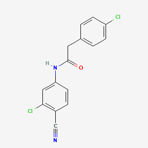 molecular formula C15H10Cl2N2O B11170052 N-(3-chloro-4-cyanophenyl)-2-(4-chlorophenyl)acetamide 