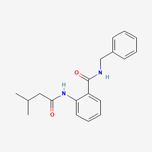 molecular formula C19H22N2O2 B11170191 N-benzyl-2-[(3-methylbutanoyl)amino]benzamide 