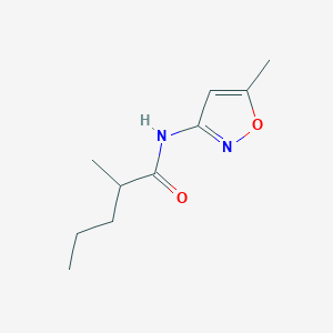 molecular formula C10H16N2O2 B11170272 2-methyl-N-(5-methyl-1,2-oxazol-3-yl)pentanamide 
