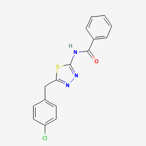 molecular formula C16H12ClN3OS B11170293 N-[5-(4-chlorobenzyl)-1,3,4-thiadiazol-2-yl]benzamide 