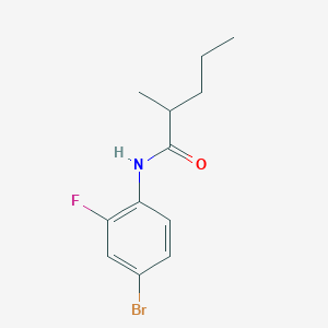 molecular formula C12H15BrFNO B11171017 N-(4-bromo-2-fluorophenyl)-2-methylpentanamide 