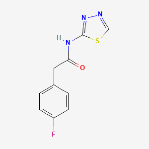 molecular formula C10H8FN3OS B11171124 2-(4-fluorophenyl)-N-(1,3,4-thiadiazol-2-yl)acetamide 