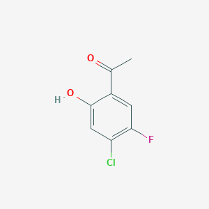 molecular formula C8H6ClFO2 B011172 1-(4-Chloro-5-fluoro-2-hydroxy-phenyl)-ethanone CAS No. 105533-69-5