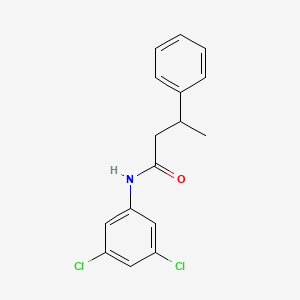 molecular formula C16H15Cl2NO B11173524 N-(3,5-dichlorophenyl)-3-phenylbutanamide 