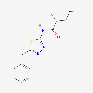 molecular formula C15H19N3OS B11174441 N-(5-benzyl-1,3,4-thiadiazol-2-yl)-2-methylpentanamide 