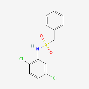 molecular formula C13H11Cl2NO2S B11174527 N-(2,5-dichlorophenyl)-1-phenylmethanesulfonamide 