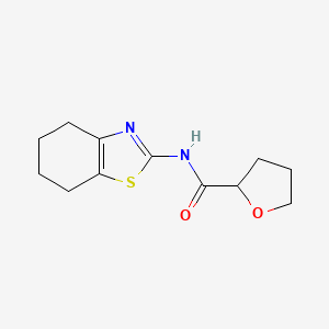 molecular formula C12H16N2O2S B11175533 N-(4,5,6,7-Tetrahydrobenzo[d]thiazol-2-yl)tetrahydrofuran-2-carboxamide 