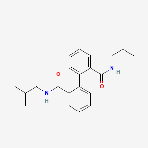 molecular formula C22H28N2O2 B11175708 N,N'-bis(2-methylpropyl)biphenyl-2,2'-dicarboxamide 