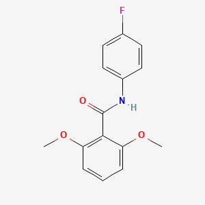 molecular formula C15H14FNO3 B11175725 N-(4-fluorophenyl)-2,6-dimethoxybenzamide 