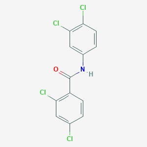 molecular formula C13H7Cl4NO B11175736 2,4-dichloro-N-(3,4-dichlorophenyl)benzamide 