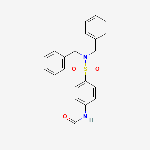 molecular formula C22H22N2O3S B11175753 N-[4-(dibenzylsulfamoyl)phenyl]acetamide 