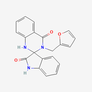 molecular formula C20H15N3O3 B11175797 3'-(2-furylmethyl)-1'H-spiro[indole-3,2'-quinazoline]-2,4'(1H,3'H)-dione 