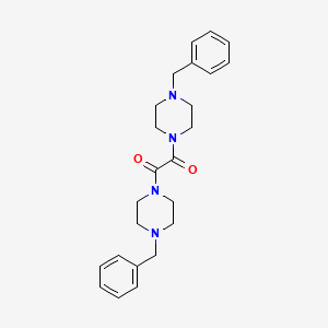 molecular formula C24H30N4O2 B11175822 1,2-Bis(4-benzylpiperazin-1-yl)ethane-1,2-dione CAS No. 105807-55-4