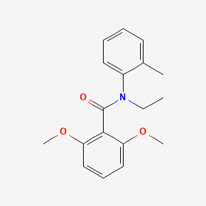 molecular formula C18H21NO3 B11175932 N-ethyl-2,6-dimethoxy-N-(2-methylphenyl)benzamide CAS No. 13493-27-1