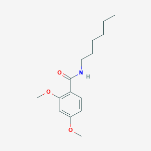 molecular formula C15H23NO3 B11175986 N-hexyl-2,4-dimethoxybenzamide 