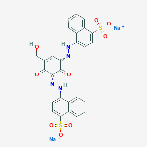 B011176 Disodium 4,4'-[[2,4-dihydroxy-5-(hydroxymethyl)-1,3-phenylene]bis(azo)]bisnaphthalene-1-sulphonate CAS No. 4553-89-3