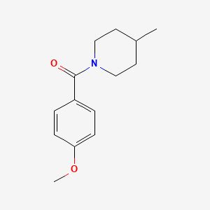 molecular formula C14H19NO2 B11176023 1-(4-Methoxybenzoyl)-4-methylpiperidine 
