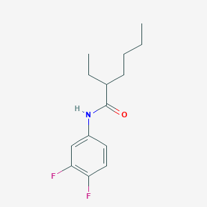 molecular formula C14H19F2NO B11176142 N-(3,4-difluorophenyl)-2-ethylhexanamide 