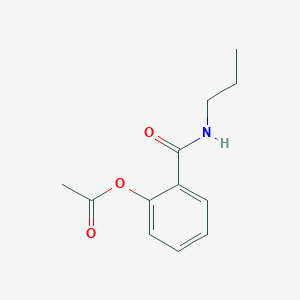 molecular formula C12H15NO3 B11176250 2-(Propylcarbamoyl)phenyl acetate 
