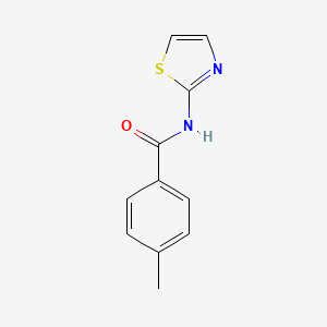molecular formula C11H10N2OS B11176520 4-Methyl-N-(1,3-thiazol-2-yl)benzamide CAS No. 150175-93-2