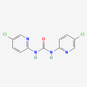 molecular formula C11H8Cl2N4O B11176574 1,3-Bis(5-chloropyridin-2-yl)urea CAS No. 613656-86-3